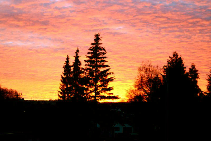Abendhimmel ber Sigmaringendorf