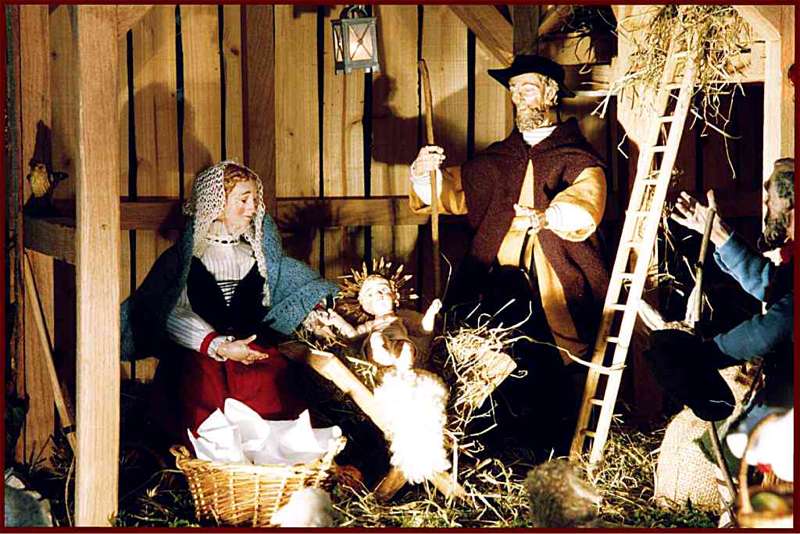 Weihnachtskrippe in Laucherthal