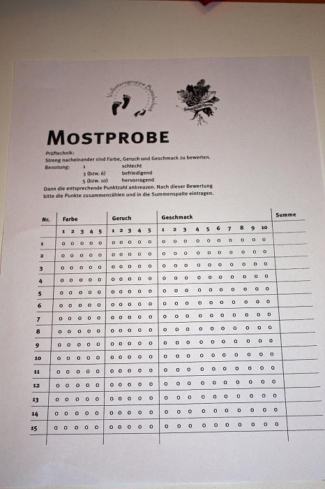 Mostprobe in Bittelschie